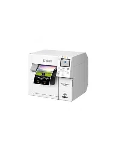 Spalvotas lipdukų spausdintuvas Epson ColorWorks C4000, Gloss Black Ink, cutter, ZPLII, USB, Ethernet