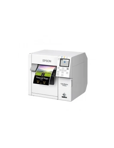 Spalvotas lipdukų spausdintuvas Epson ColorWorks C4000, Matt Black Ink, cutter, ZPLII, USB, Ethernet