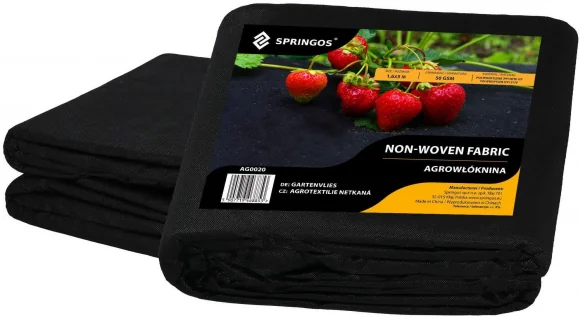 Springos AG0020 50g/ m2 1,6x5m Black