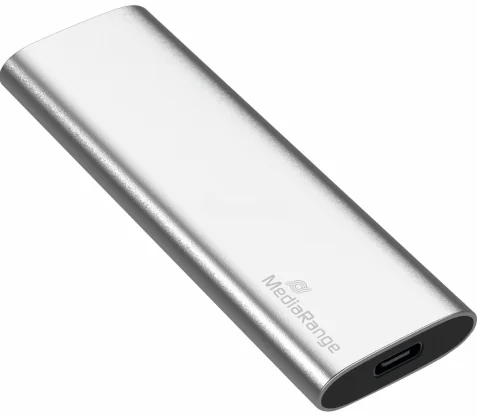 SSD diskas MediaRange MR1101 240GB USB 3.2 sidabrinis