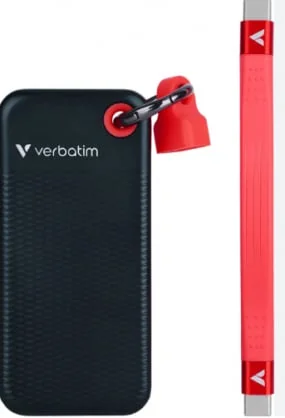 SSD diskas Verbatim Pocket 2TB External Black/ Red