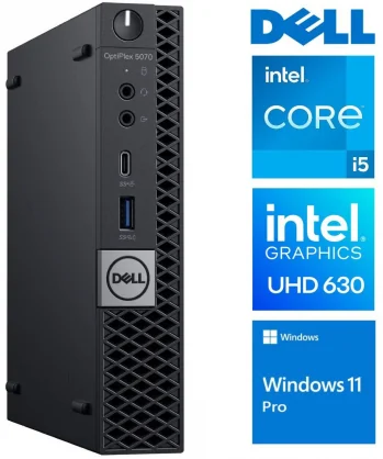Stacionarus kompiuteris Dell OptiPlex 5070 Micro i5-9500T 16GB 256SSD NVME Wi-Fi Win11Pro ReNew