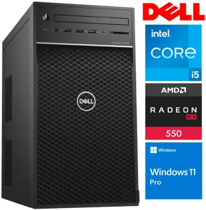 Stacionarus kompiuteris Dell Precision 3630 MT i5-8400 16GB 512SSD NVME RX550 4GB W11Pro ReNew