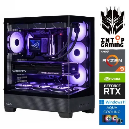 Stacionarus kompiuteris INTOP AQUA Ryzen 9 9900x 32GB DDR5 1TB SSD RTX5070Ti 16GB WIN11 ASB