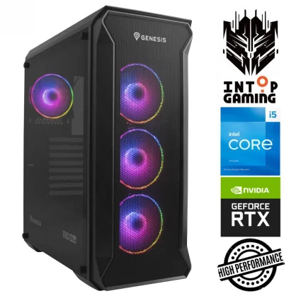 Stacionarus kompiuteris INTOP i5-12400F 16GB 250SSD RTX5060 8GB no-OS ARG