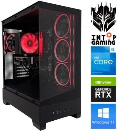 Stacionarus kompiuteris INTOP i5-14400F 16GB DDR5 1SSD M.2 NVME RTX5060Ti 16GB W11 Bronze A31 PLUS