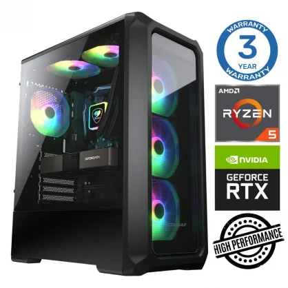 Stacionarus kompiuteris INTOP Ryzen 5 5500 16GB 1TB SSD+2TB RTX3050 6GB no-OS