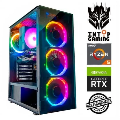 Stacionarus kompiuteris INTOP Ryzen 5 5500 16GB 250SSD RTX5060Ti 8GB no-OS GFB