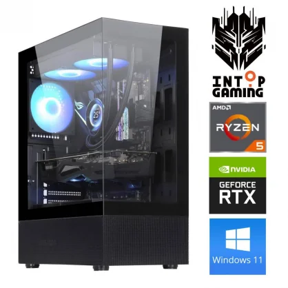 Stacionarus kompiuteris INTOP Ryzen 5 5500 16GB 500SSD RTX5060 8GB WIN11 DK