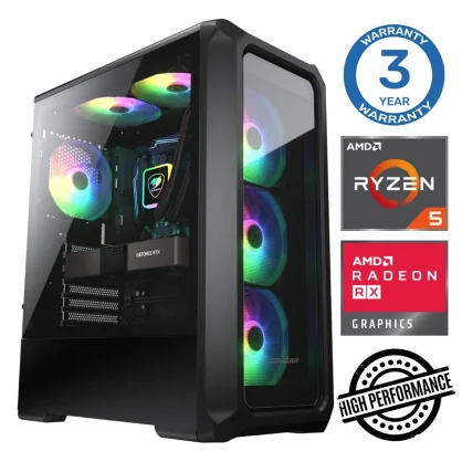 Stacionarus kompiuteris INTOP Ryzen 5 5500 16GB 500SSD RX580 8GB no-OS