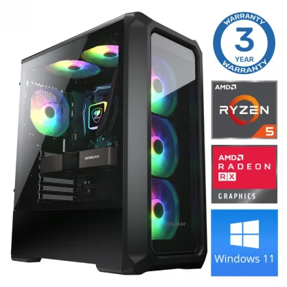 Stacionarus kompiuteris INTOP Ryzen 5 5500 16GB 500SSD RX580 8GB W11Home