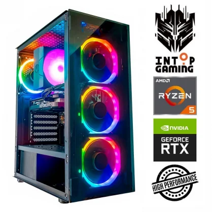 Stacionarus kompiuteris INTOP Ryzen 5 5500 32GB 250SSD RTX5060 8GB no-OS GFB