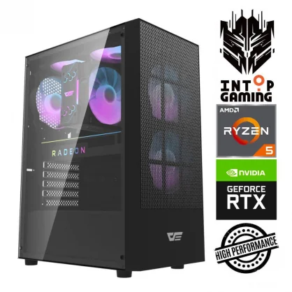Stacionarus kompiuteris INTOP Ryzen 5 5500 32GB 500SSD RTX3050 6GB no-OS DA2