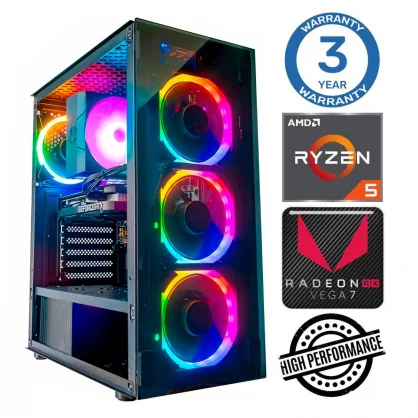 Stacionarus kompiuteris INTOP Ryzen 5 5600GT 16GB 1TB SSD Radeon RX Vega 7 no-OS