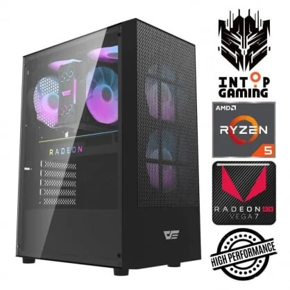 Stacionarus kompiuteris INTOP Ryzen 5 5600GT 32GB 1TB SSD Radeon RX Vega 7 no-OS DA2