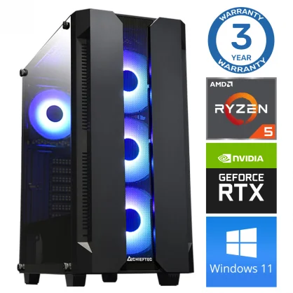 Stacionarus kompiuteris INTOP Ryzen 5 5600X 16GB 250SSD M.2 NVME RTX3050 8GB WIN11