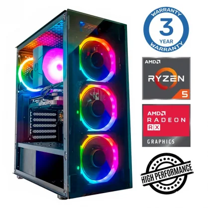 Stacionarus kompiuteris INTOP Ryzen 5 5600X 16GB 500 SSD RX580 8GB no-OS