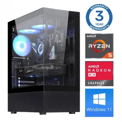 Stacionarus kompiuteris INTOP Ryzen 5 5600X 16GB 500SSD RX580 8GB WIN11 DK