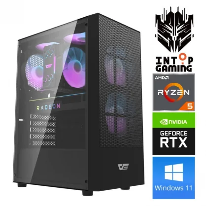 Stacionarus kompiuteris INTOP Ryzen 5 5600X 32GB 250SSD RTX3050 6GB WIN11 DA2