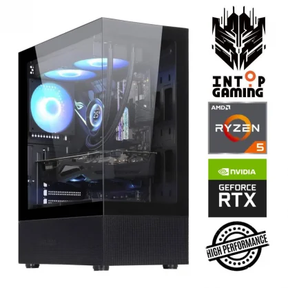 Stacionarus kompiuteris INTOP Ryzen 5 7500X3D 16GB DDR5 250SSD RTX3050 6GB no-OS DK