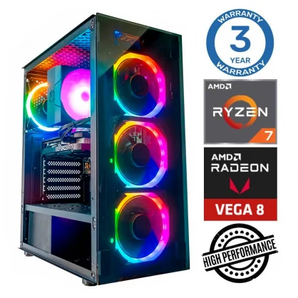 Stacionarus kompiuteris INTOP Ryzen 7 5700G 16GB 500SSD+2TB Radeon RX Vega 8 no-OS