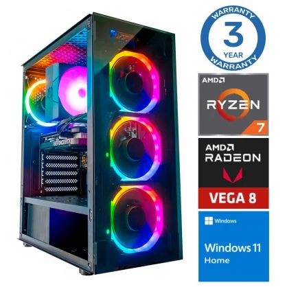 Stacionarus kompiuteris INTOP Ryzen 7 5700G 32GB 250SSD Radeon RX Vega 8 W11Home