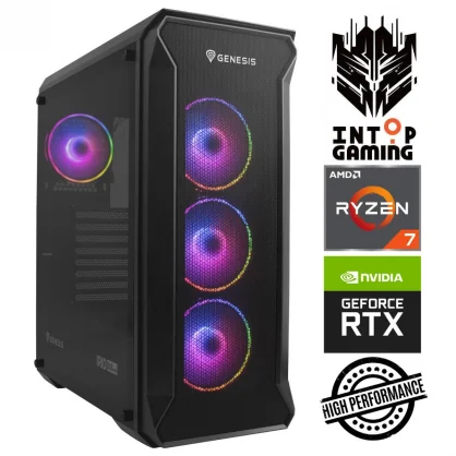 Stacionarus kompiuteris INTOP Ryzen 7 5700X 16GB 500SSD RTX5060 8GB no-OS ARG