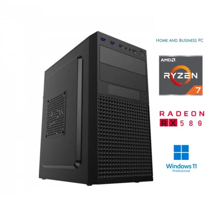 Stacionarus kompiuteris MDATA BUSINESS Ryzen 7 5700G 16GB 512GB SSD RX580 8GB Windows 11 Pro