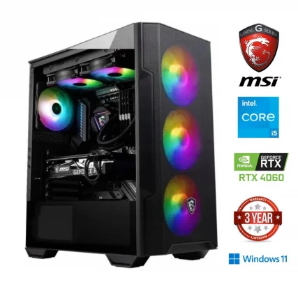 Stacionarus kompiuteris MDATA GAMING Core i5-12400F 16GB 1TB SSD RTX 4060 W11Home