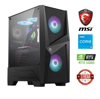 Stacionarus kompiuteris MDATA GAMING Core i5-12400F 16GB 512GB SSD RTX 4060 NoOs