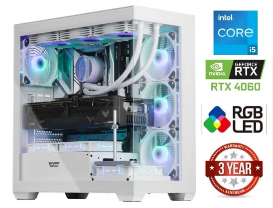 Stacionarus kompiuteris MDATA GAMING Intel Core i5-12400F 16GB 512GB SSD RTX 4060 NoOs