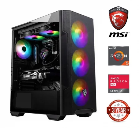Stacionarus kompiuteris MDATA GAMING Ryzen 5 5500 16GB 512GB SSD RX 580 8GB NoOs