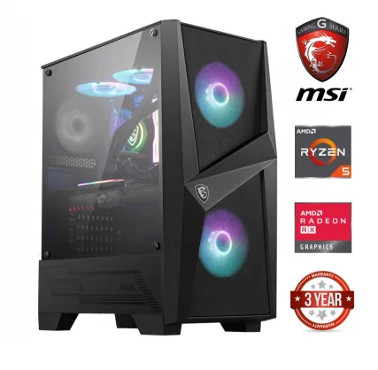 Stacionarus kompiuteris MDATA GAMING Ryzen 5 5600G 16GB 1TB SSD 1TB HDD RX580 8GB NoOs