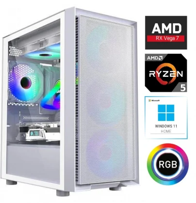 Stacionarus kompiuteris MDATA GAMING Ryzen 5 5600G 16GB 256GB SSD 1TB HDD AMD Radeon RX Vega 7 W11H