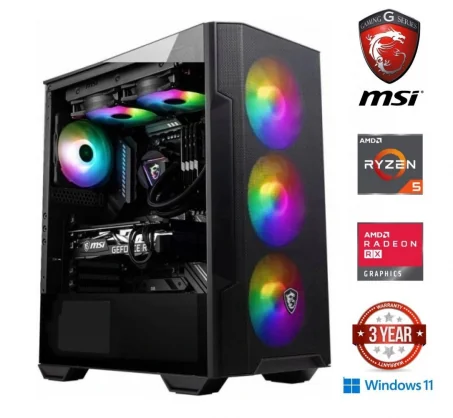 Stacionarus kompiuteris MDATA GAMING Ryzen 5 5600G 16GB 512GB SSD RX580 8GB W11Home
