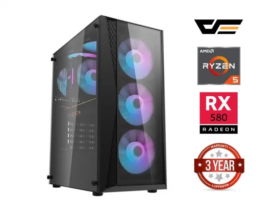 Stacionarus kompiuteris MDATA GAMING Ryzen 5 5600X 16GB 1TB SSD RX580 Windows 11 Home