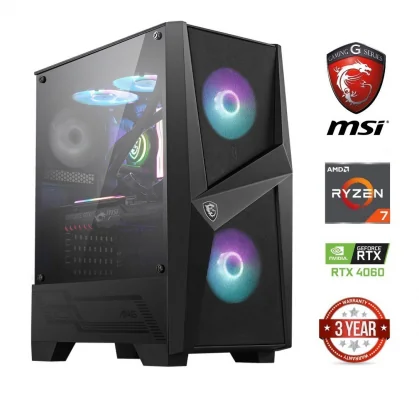 Stacionarus kompiuteris MDATA GAMING Ryzen 7 5700G 16GB 256GB SSD RTX 4060 NoOs