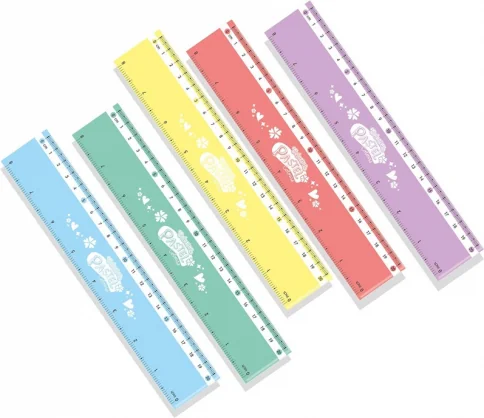 Stalo priedai COLORINO Ruler 20cm 1pcs Mix