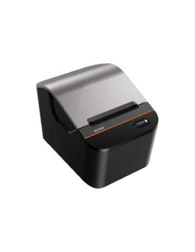 Sunmi NT220 58 mm receipt printer with 203 dpi resolution, 150mm/s speed, USB-C, RJ12, and Bluetooth BLE connectivity. Features