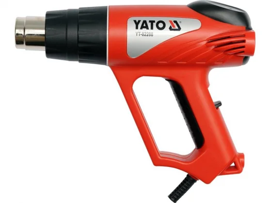 Techninis fenas Yato Yato YT-82288 karšto oro pistoletas 500 l/ min 550 °C 2000 W Juodas, raudonas