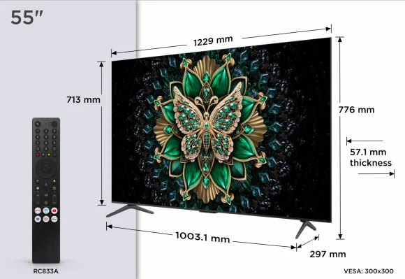 Televizorius TCL 55C6K
