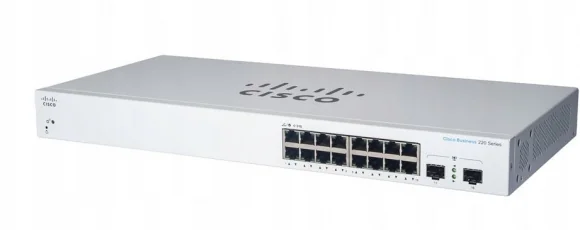 Tinklo įrenginį Cisco CBS220-16P-2G-EU PoE White