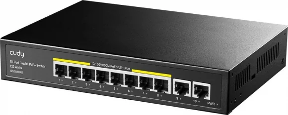 Tinklo įrenginį CUDY GS1010PE Black