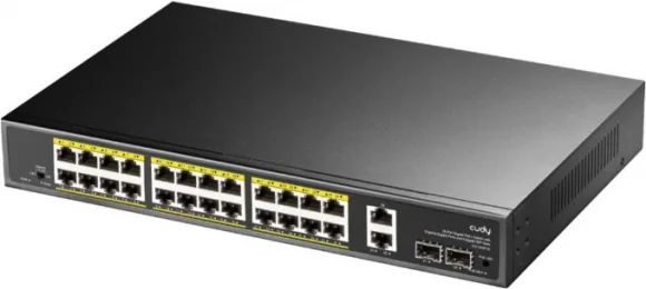 Tinklo įrenginį CUDY GS1026PS2 24-Port PoE
