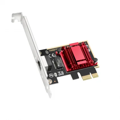 Tinklo įrenginį CUDY PE25 2.5G Ethernet PCIe Adapter Black