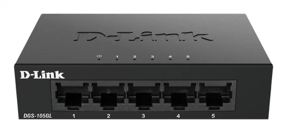 Tinklo įrenginį D-Link DGS-105GL 5 prievadų jungiklis