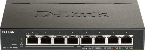 Tinklo įrenginį D-Link DGS-1100-08PV2/ E