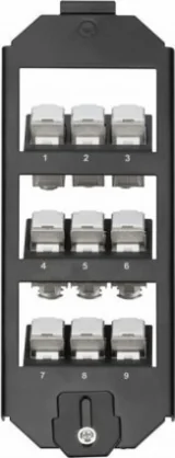 Tinklo įrenginį DIGITUS _6613731 Digitus ASSMANN Bodentank-Halter 3-fach fr 9x Keystone Module