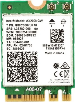 Tinklo įrenginį Intel AX200 M.2