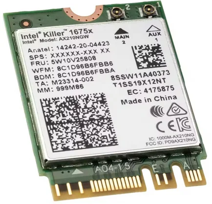 Tinklo įrenginį Intel Killer Wi-Fi 6E AX1675